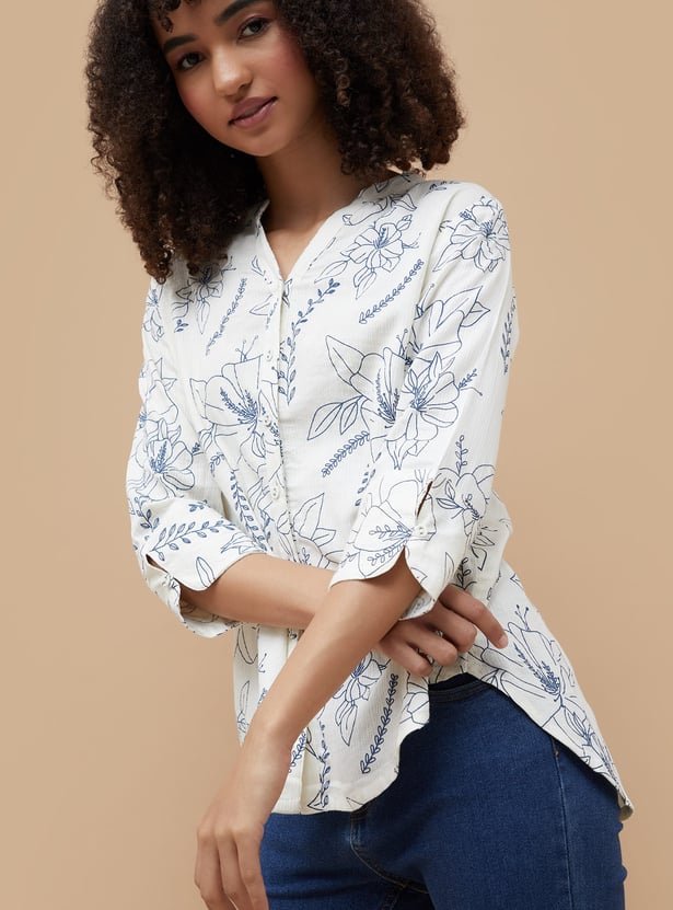 COLOUR ME Floral Print Top
