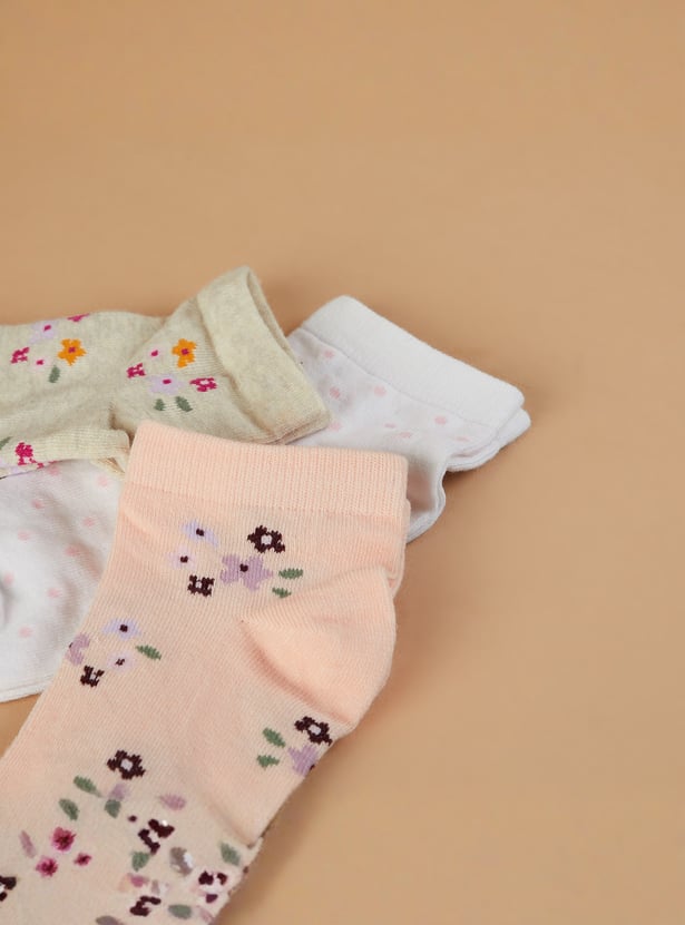 GINGER Assorted Ankle Length Socks - Pack of 3