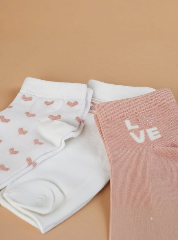 GINGER Knitted Ankle-Length Socks - Pack of 3