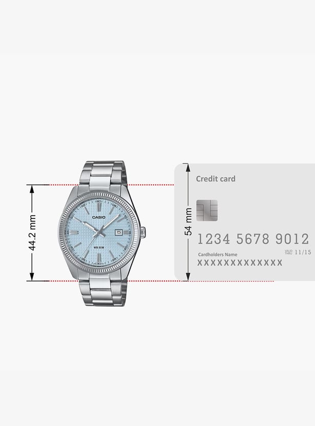 CASIO Enticer Analog Watch with Stainless Steel Strap - A2394