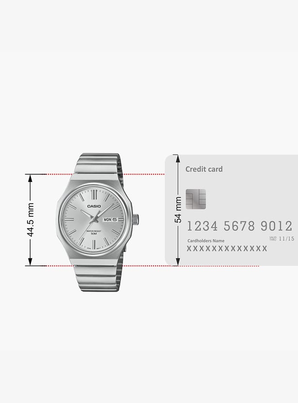 CASIO Enticer Analog Watch with Stainless Steel Strap - A2417