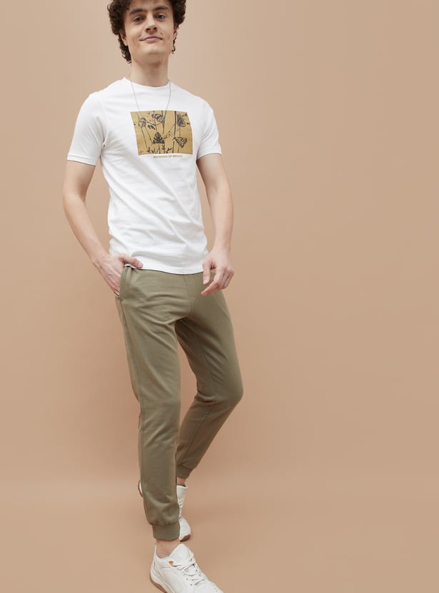 FAME FOREVER Solid Slim Fit Joggers