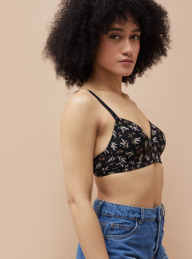 GINGER Assorted Padded Non Wired T-shirt Bra - Pack of 2