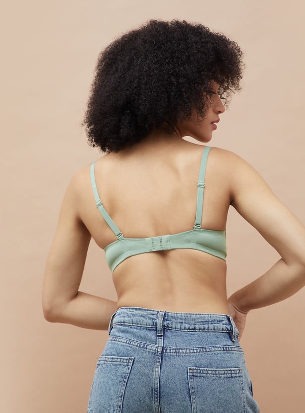 GINGER Assorted Padded Non Wired T-shirt Bra - Pack of 2