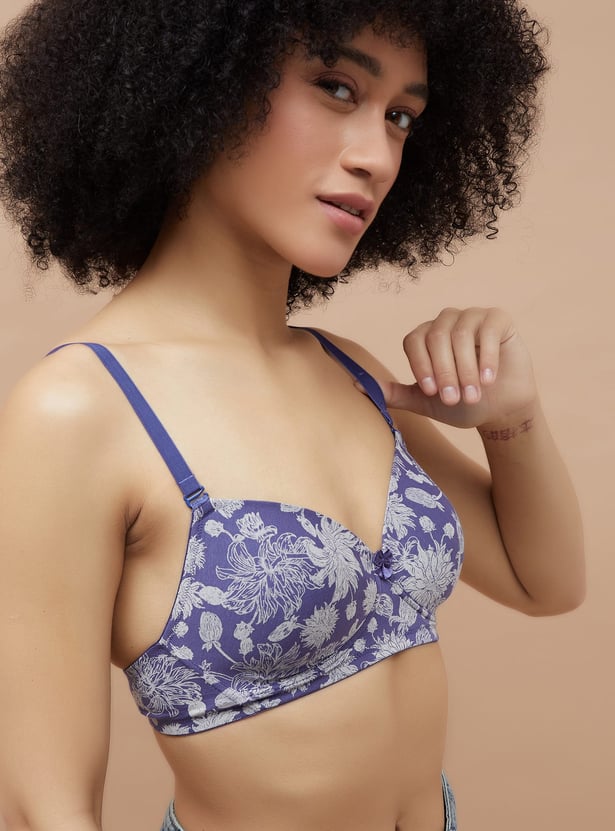 GINGER Assorted Padded Non Wired T-shirt Bra - Pack of 2