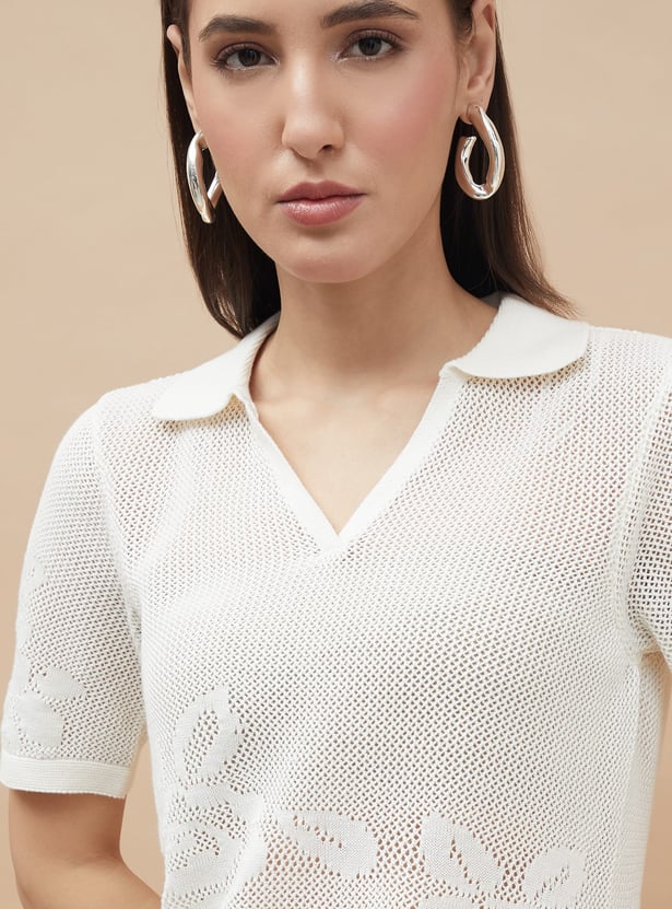 CODE Open Knit Top