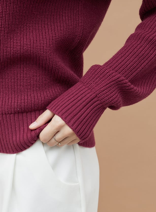 CODE Knitted Collared Sweater