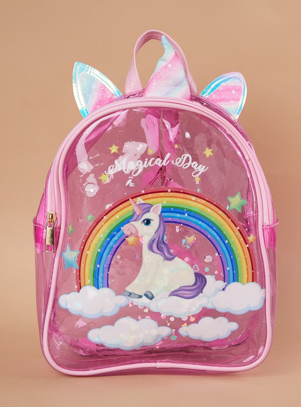 GINGER Unicorn Print Backpack