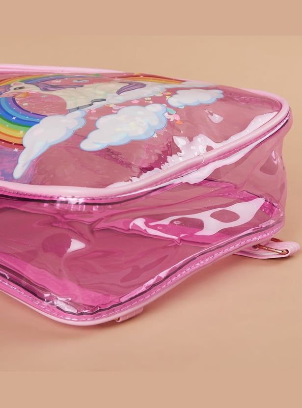 GINGER Unicorn Print Backpack