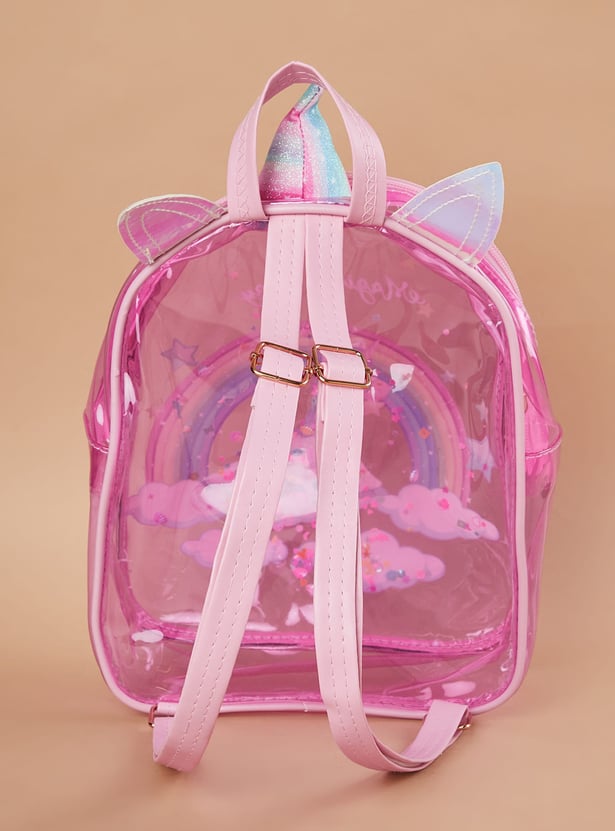 GINGER Unicorn Print Backpack