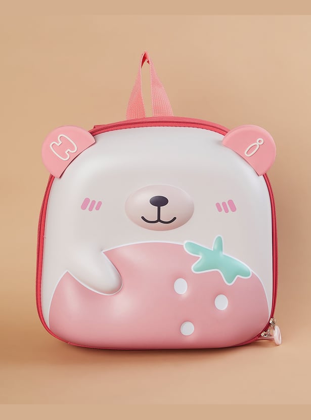 GINGER Bear Embossed Backpack