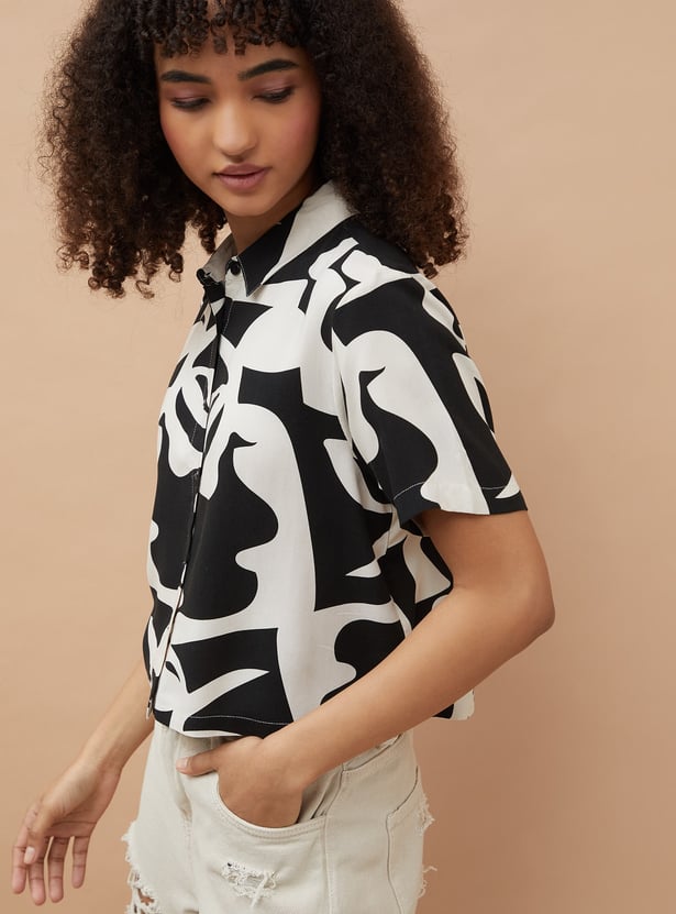 GINGER Abstract Print Shirt