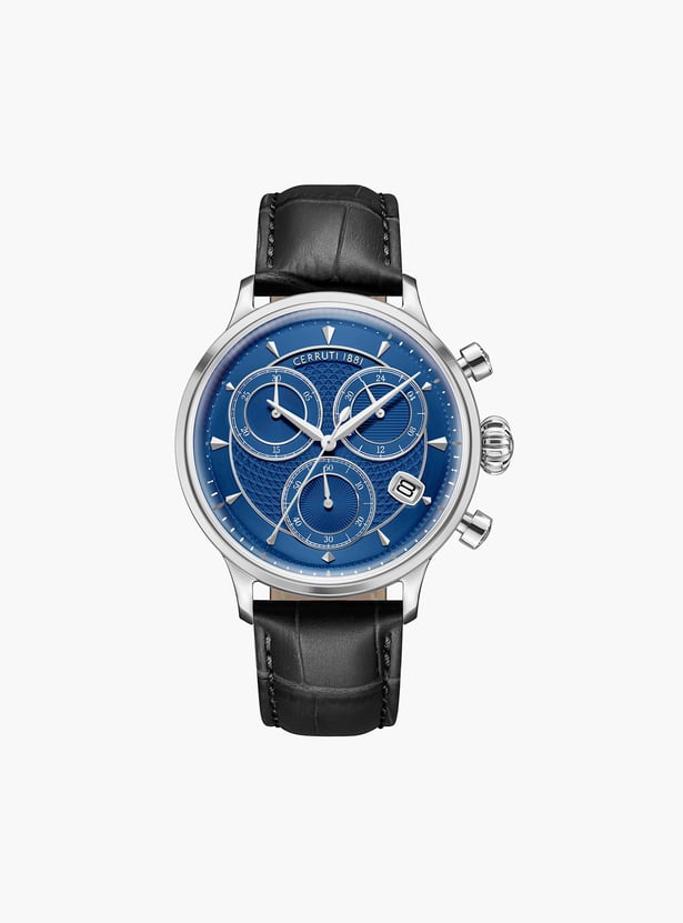 CERRUTI 1881 Chronograph Watch with Leather Strap - CECIWGC0073303