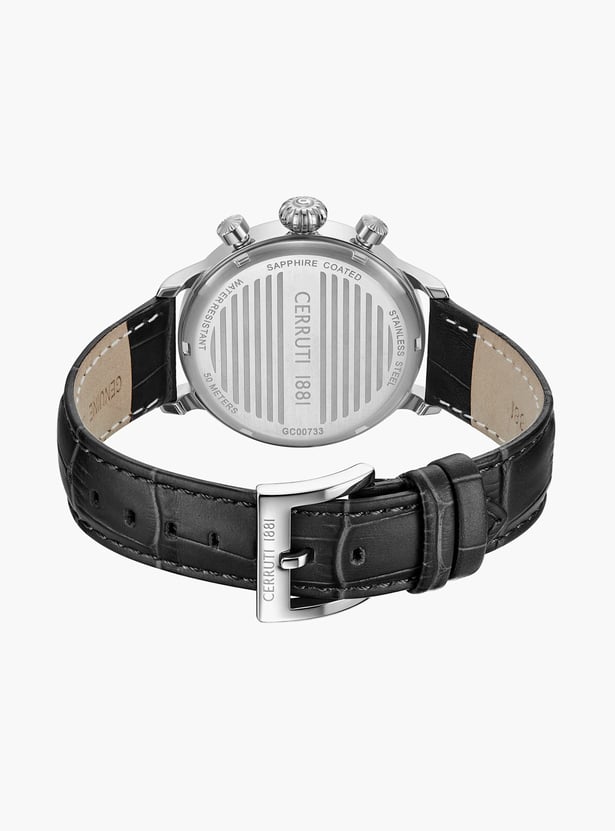 CERRUTI 1881 Chronograph Watch with Leather Strap - CECIWGC0073303