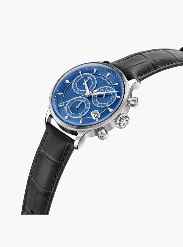 CERRUTI 1881 Chronograph Watch with Leather Strap - CECIWGC0073303