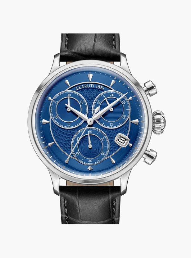CERRUTI 1881 Chronograph Watch with Leather Strap - CECIWGC0073303
