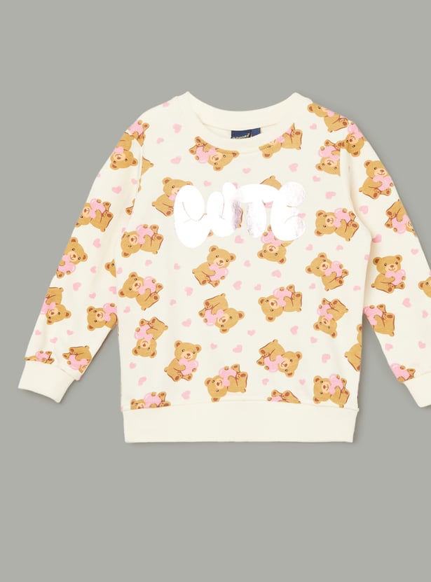 JUNIORS Girls Printed Sweatshirt