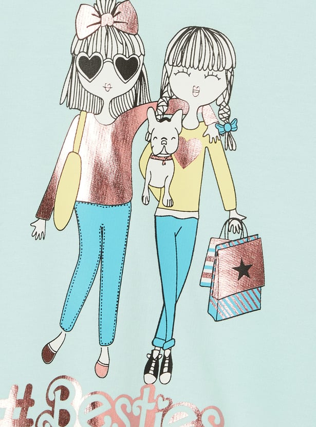 FAME FOREVER Girls Graphic Print Sweatshirt