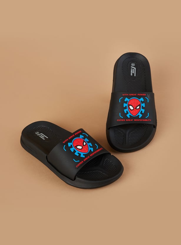 FAME FOREVER Boys Spiderman Sliders