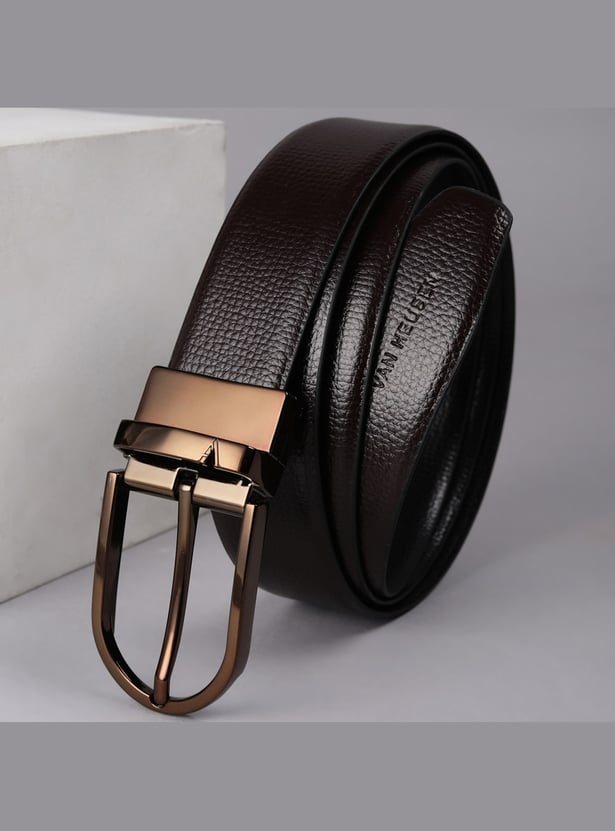 VAN HEUSEN Textured Reversible Formal Belt