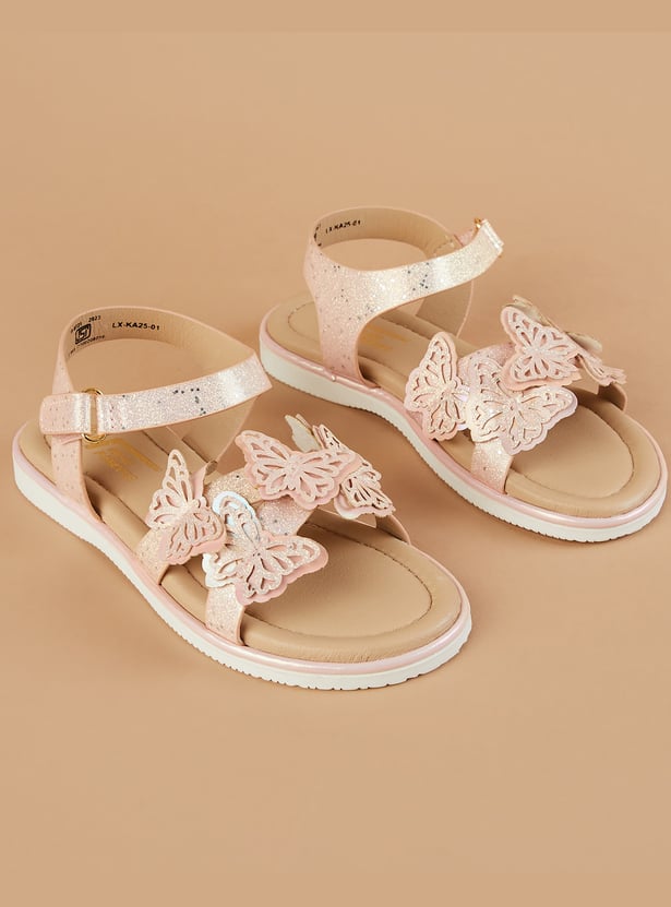 FAME FOREVER Girls Applique Sandals