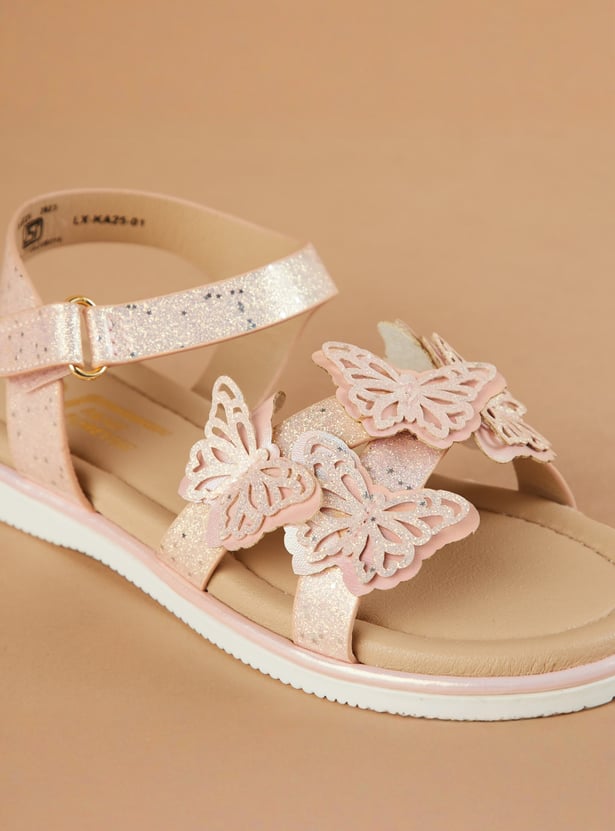 FAME FOREVER Girls Applique Sandals