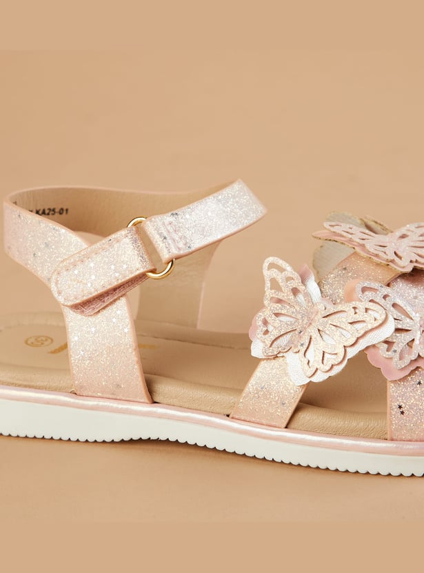 FAME FOREVER Girls Applique Sandals