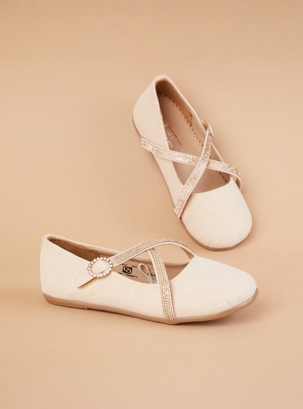 FAME FOREVER Girls Embellished Mary Janes