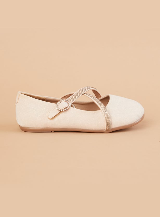 FAME FOREVER Girls Embellished Mary Janes