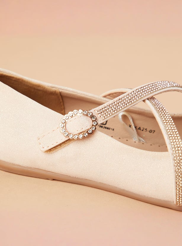FAME FOREVER Girls Embellished Mary Janes