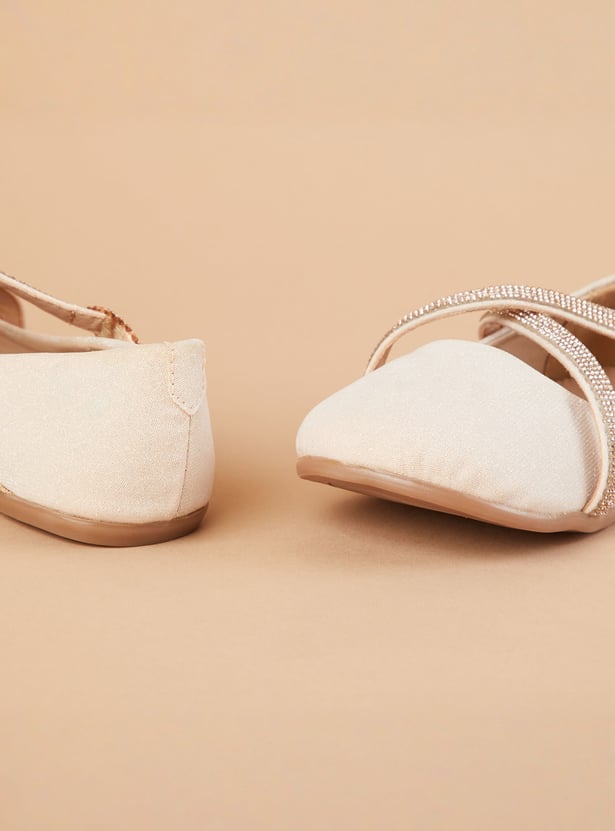 FAME FOREVER Girls Embellished Mary Janes