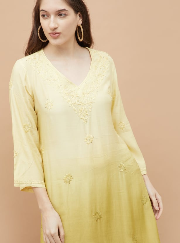 MELANGE Embroidered Kurta Set