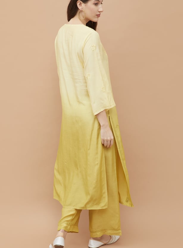 MELANGE Embroidered Kurta Set