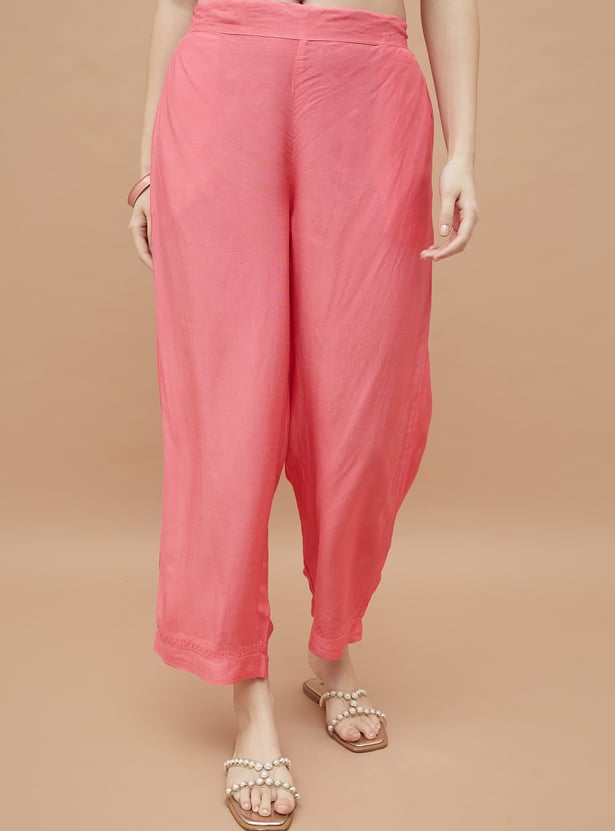MELANGE Chikankari Straight Kurta Set