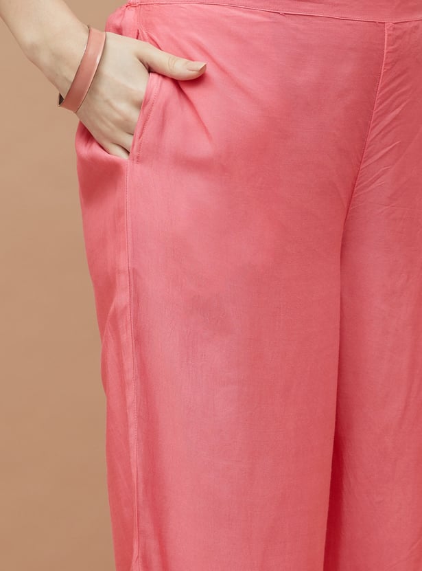 MELANGE Chikankari Straight Kurta Set