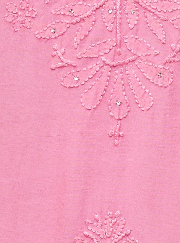 MELANGE Chikankari Straight Kurta Set