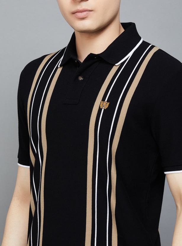 FAHRENHEIT Striped Polo t-shirt