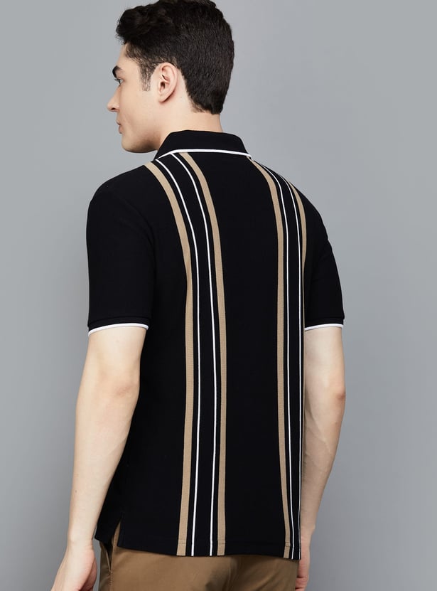 FAHRENHEIT Striped Polo t-shirt