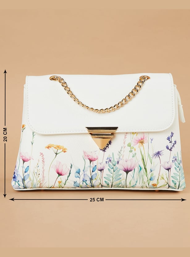 CODE Floral Print Sling Bag