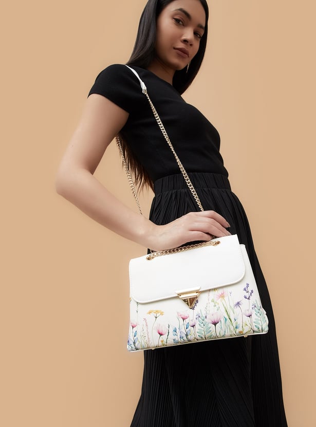 CODE Floral Print Sling Bag