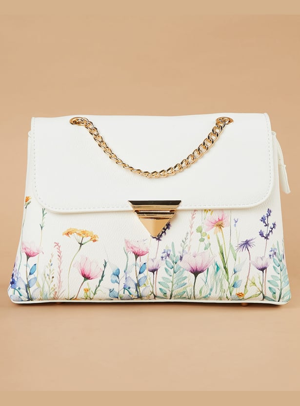 CODE Floral Print Sling Bag