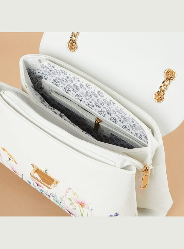 CODE Floral Print Sling Bag