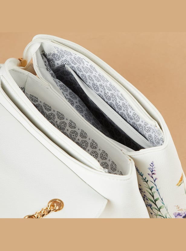 CODE Floral Print Sling Bag