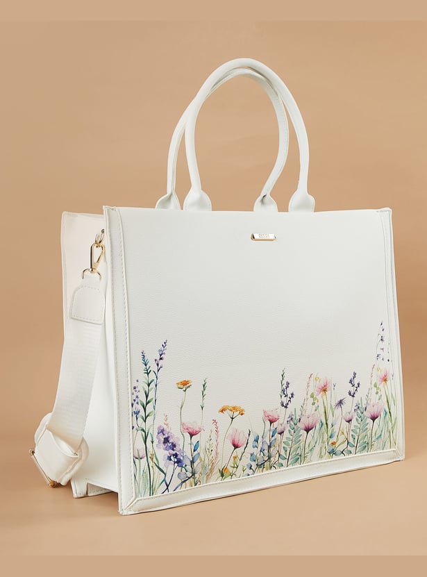 CODE Floral Print Laptop Bag