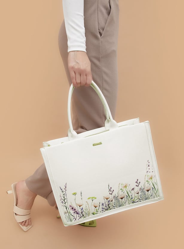 CODE Floral Print Laptop Bag