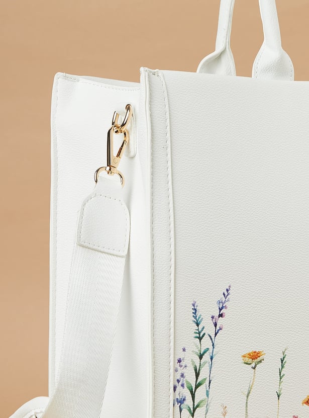 CODE Floral Print Laptop Bag