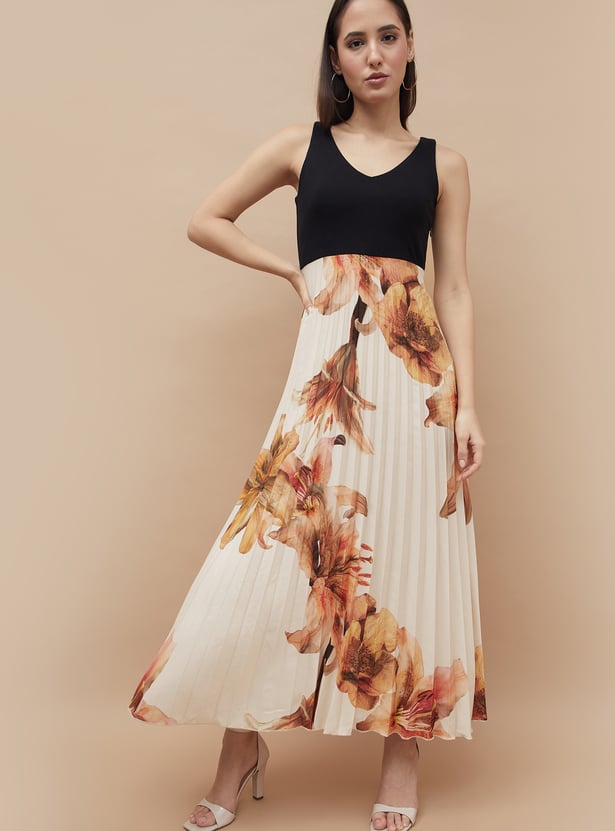 CODE Floral Print Maxi Dress