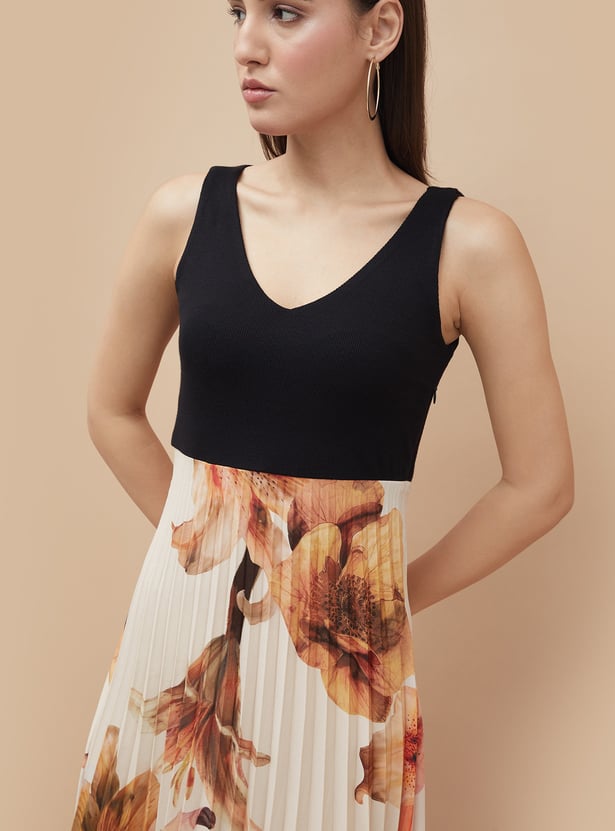 CODE Floral Print Maxi Dress
