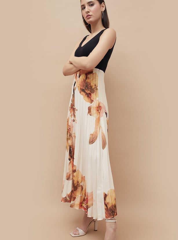 CODE Floral Print Maxi Dress