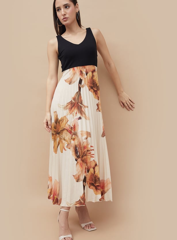 CODE Floral Print Maxi Dress